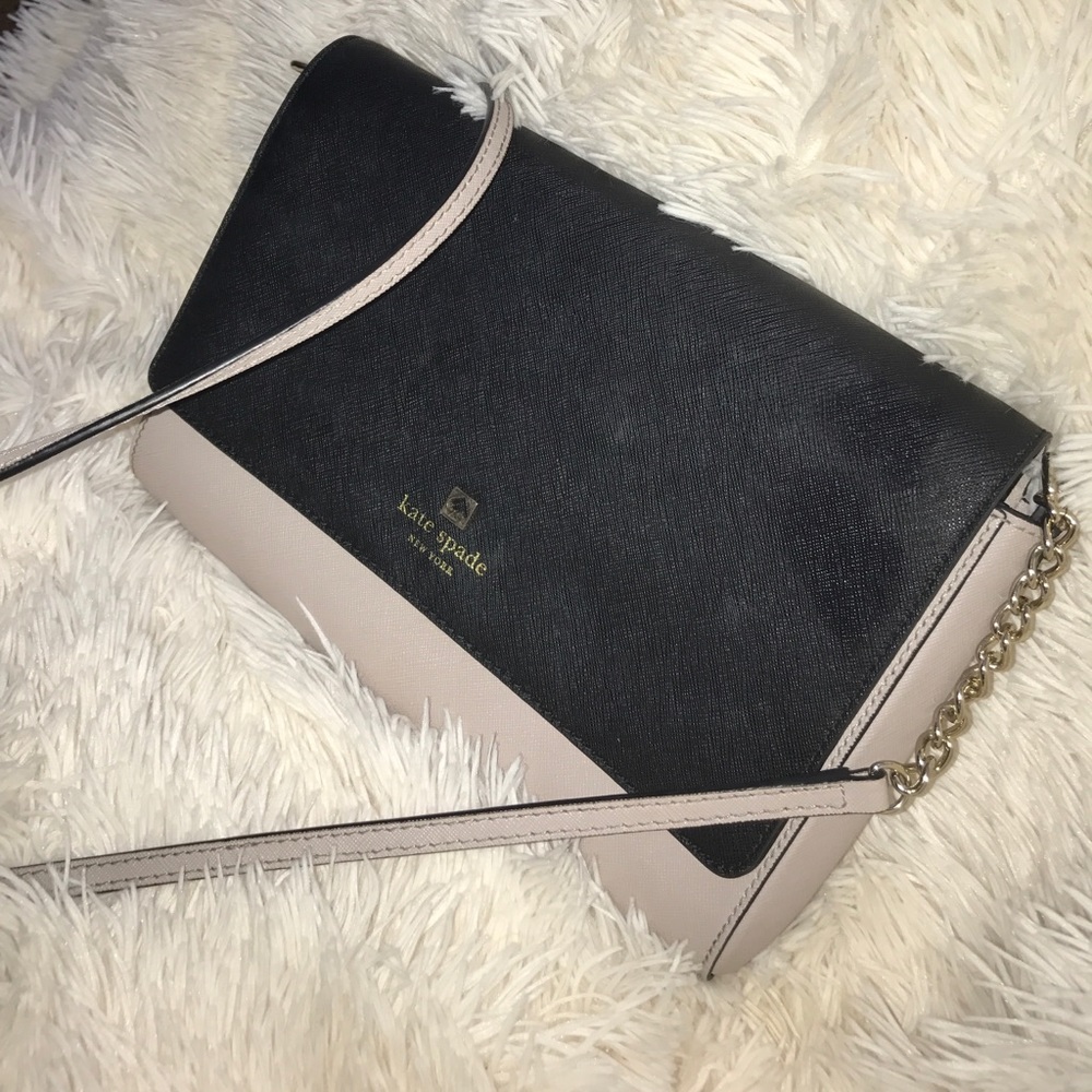 Kate Spade Shoulder Crossbody Beige Black