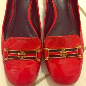 RED TORY BURCH FLATS size 7