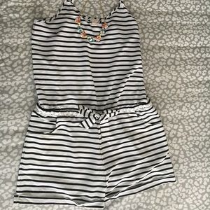 j.crew factory striped romper