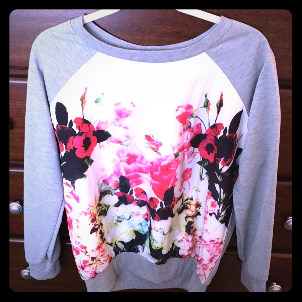 NWT Baseball Style Sweatshirt