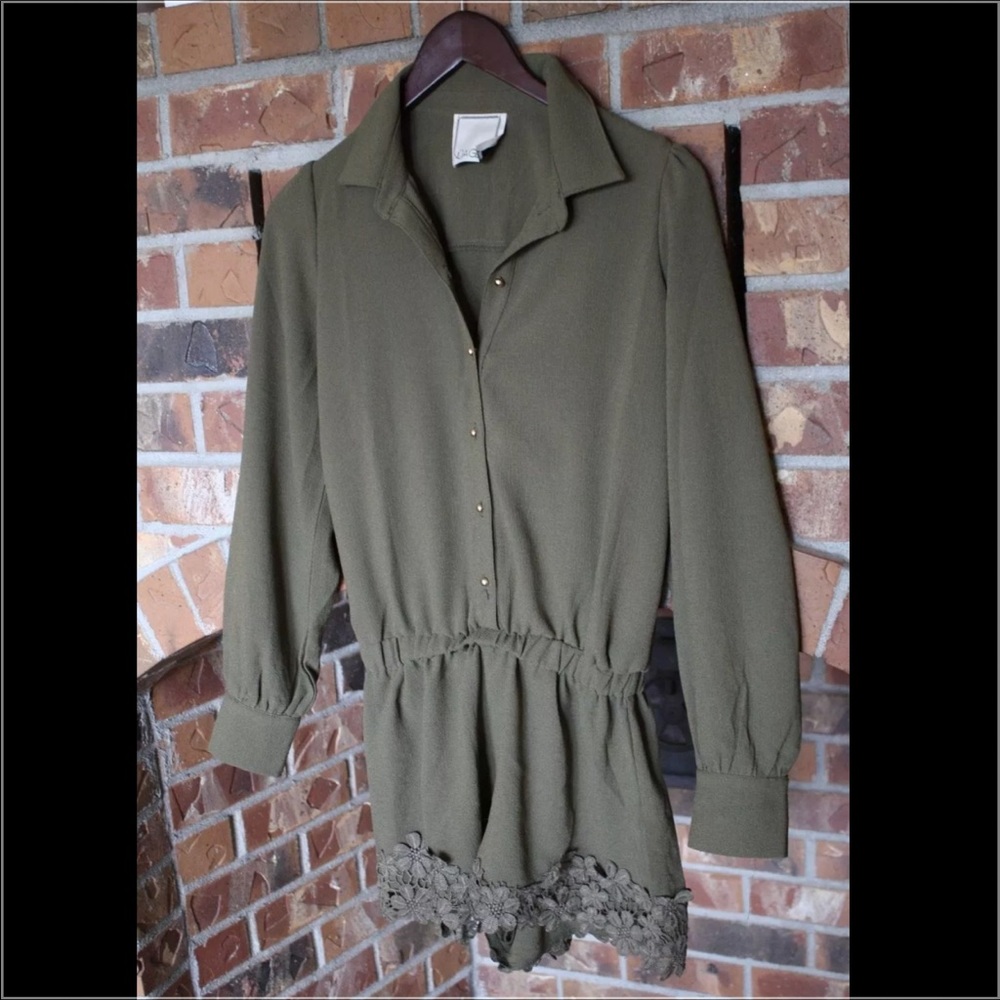 Nauge Olive Green Romper