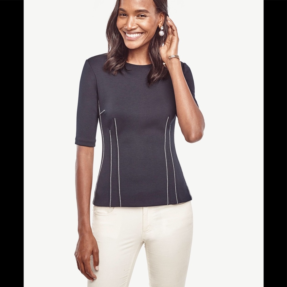 NWT Short Sleeve Structured Top