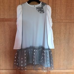 Deux par Deux Grey Bow Dress