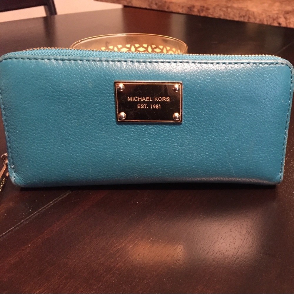 Michael Kors Teal Wallet