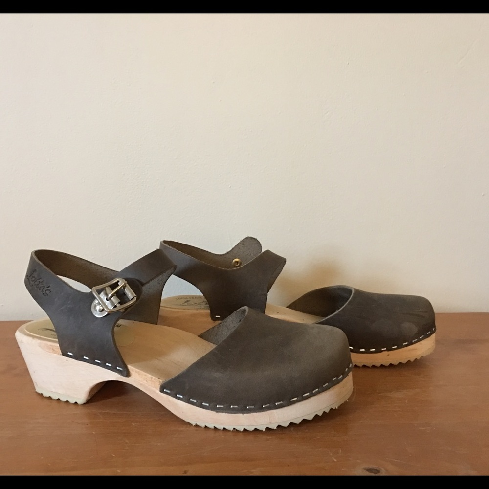 Lotta from Stockholm *NEW* Dark Taupe Low Clogs