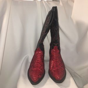 Men snake skin boots only worn by women  NOT FOR SALE