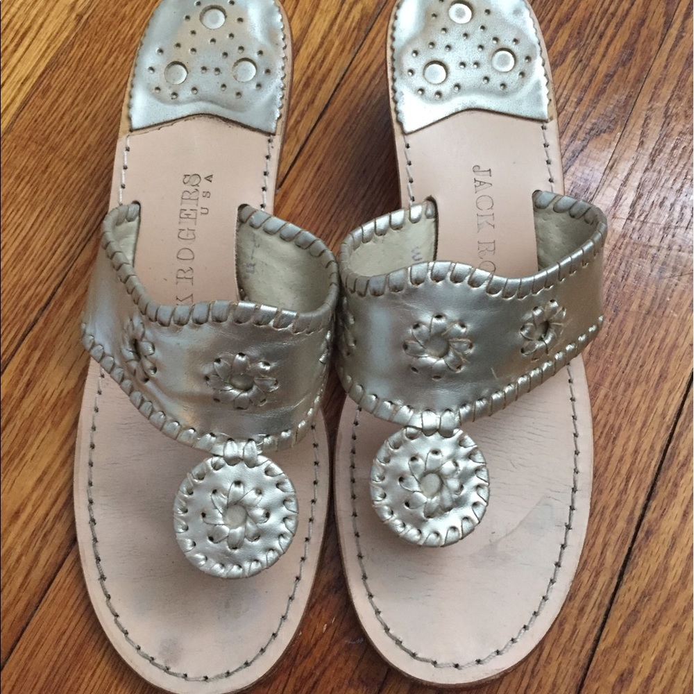 Jack Rogers Hampton wedge size 8