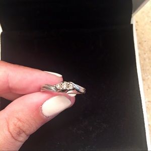 Diamond promise ring