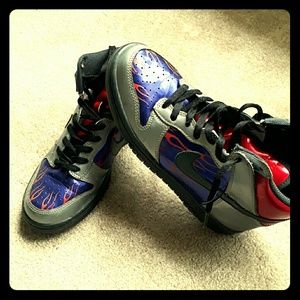 Nike Optimus Prime Dunk high too Sz 5.5