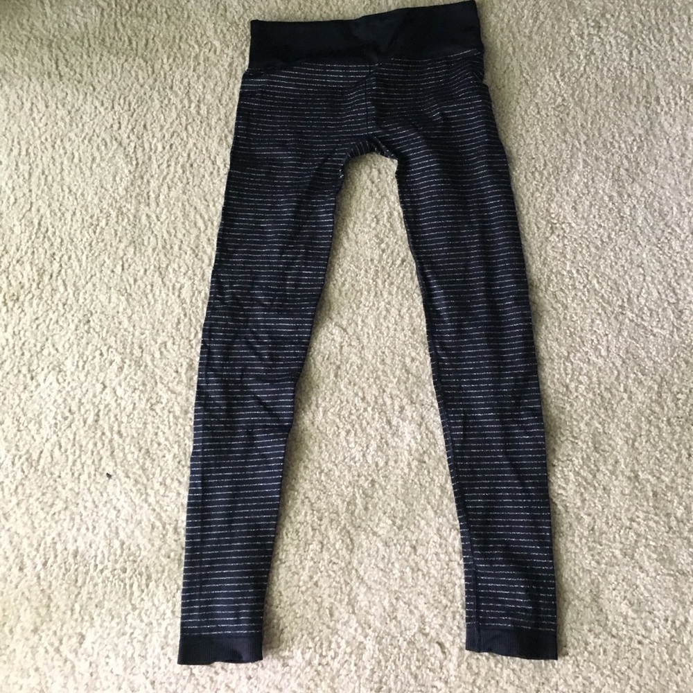Athleta Leggings - Silver Stripe
