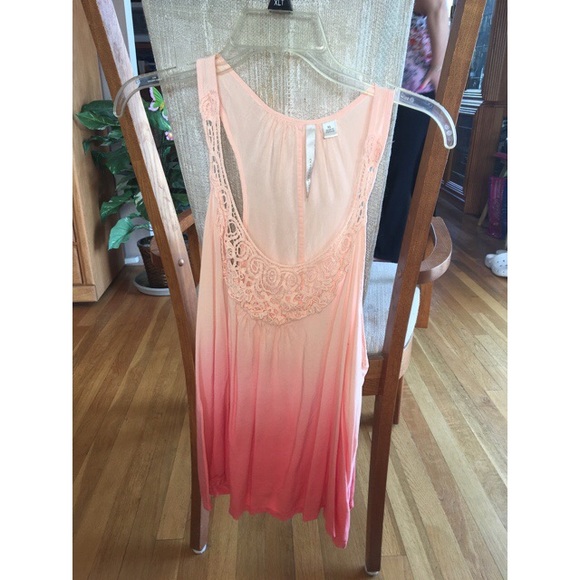 67 off LC Lauren Conrad Tops LC Lauren Conrad Ombré Orange Tanktop