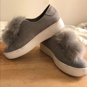 Steven Madden Pom Pom Sneakers