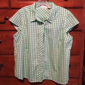 🎀Checked short sleeve shirt💖