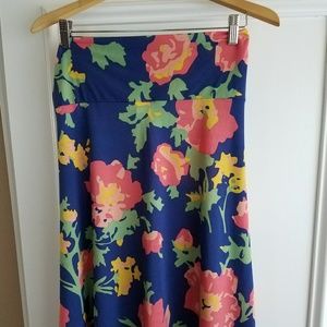 EUC Slinky material LuLaRoe Azure style Skirt