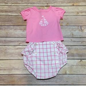 Jacadi Paris Sailboat Theme Outfit Size 3 Months