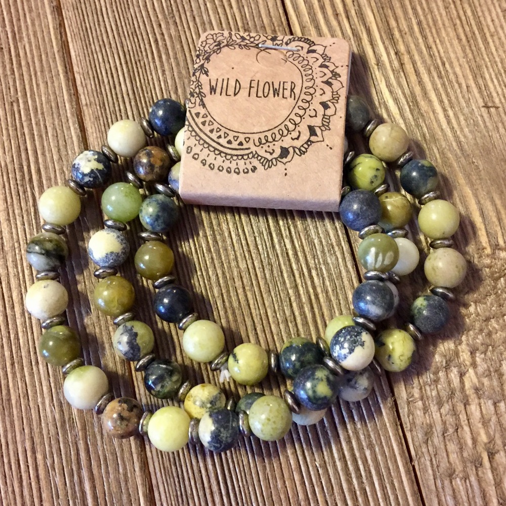 💠JUST IN !!💠 SPECKLED OLIVE BEAD WRAP-AROUND
