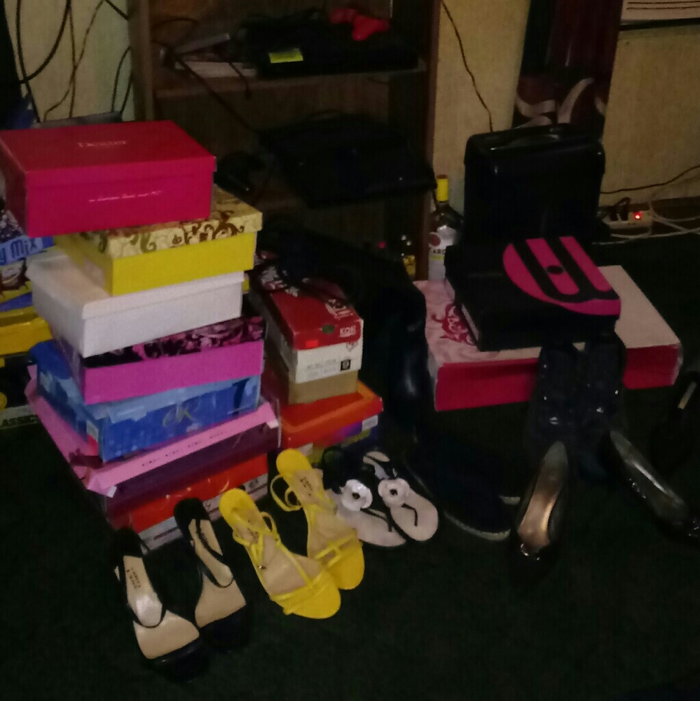 20. Pairs of shoes some with box's