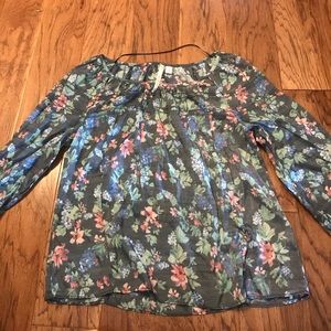 Lauren Conrad Flower Blouse