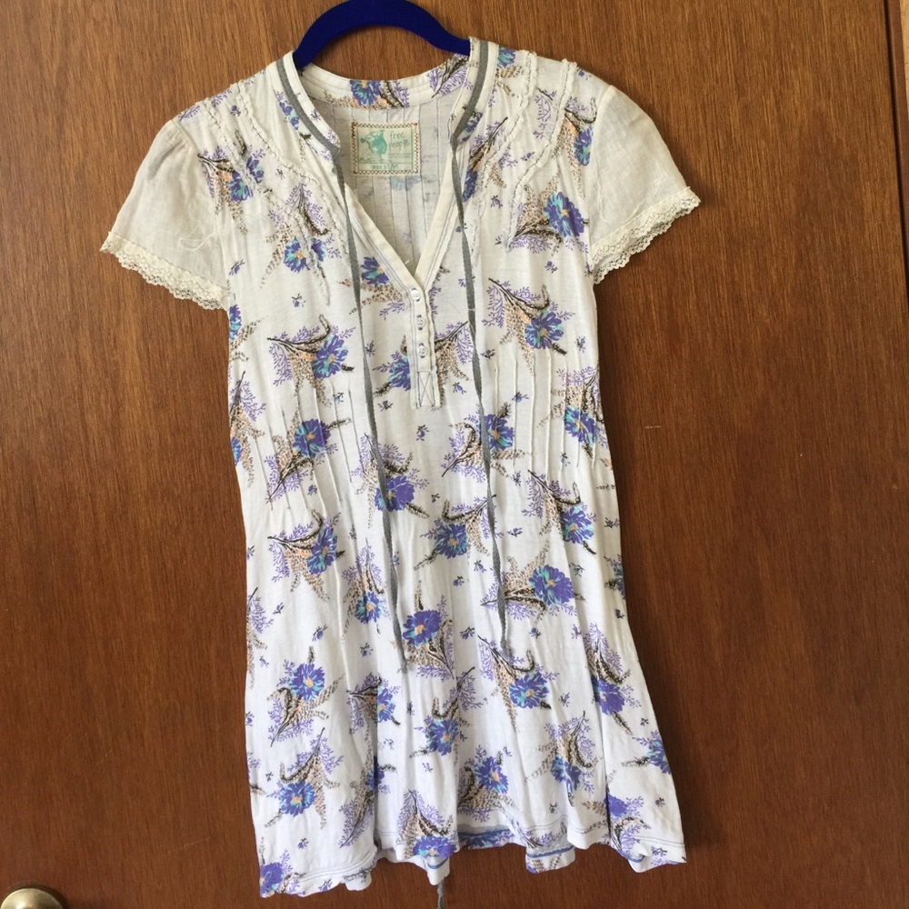Free People cap sleeve tunic
