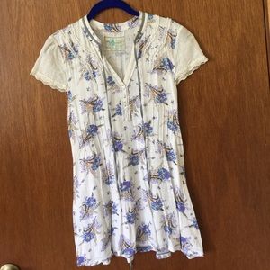 Free People cap sleeve tunic