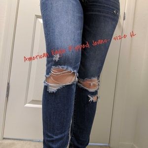 American Eagle Skinny Ripped Jeans