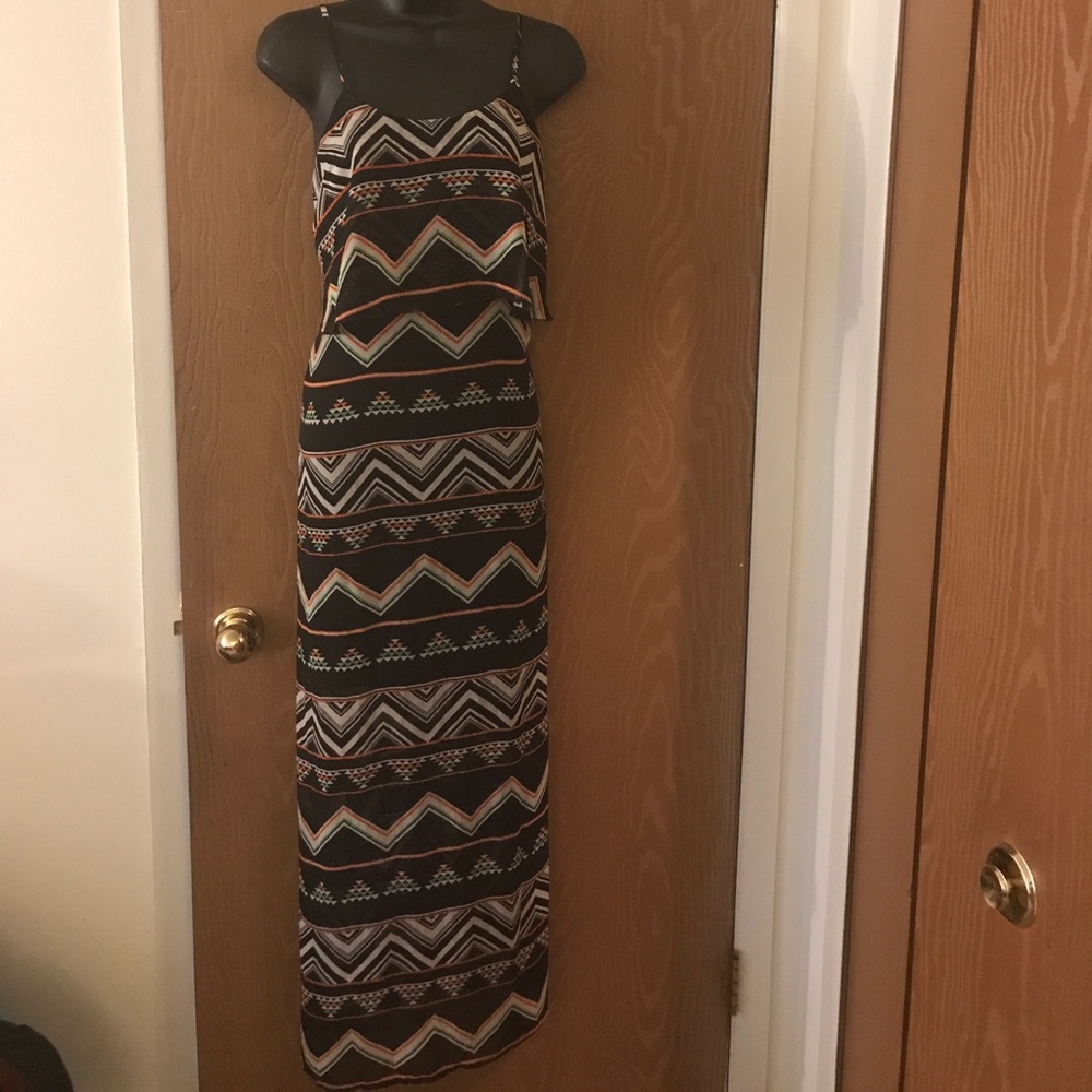 Black maxi dress