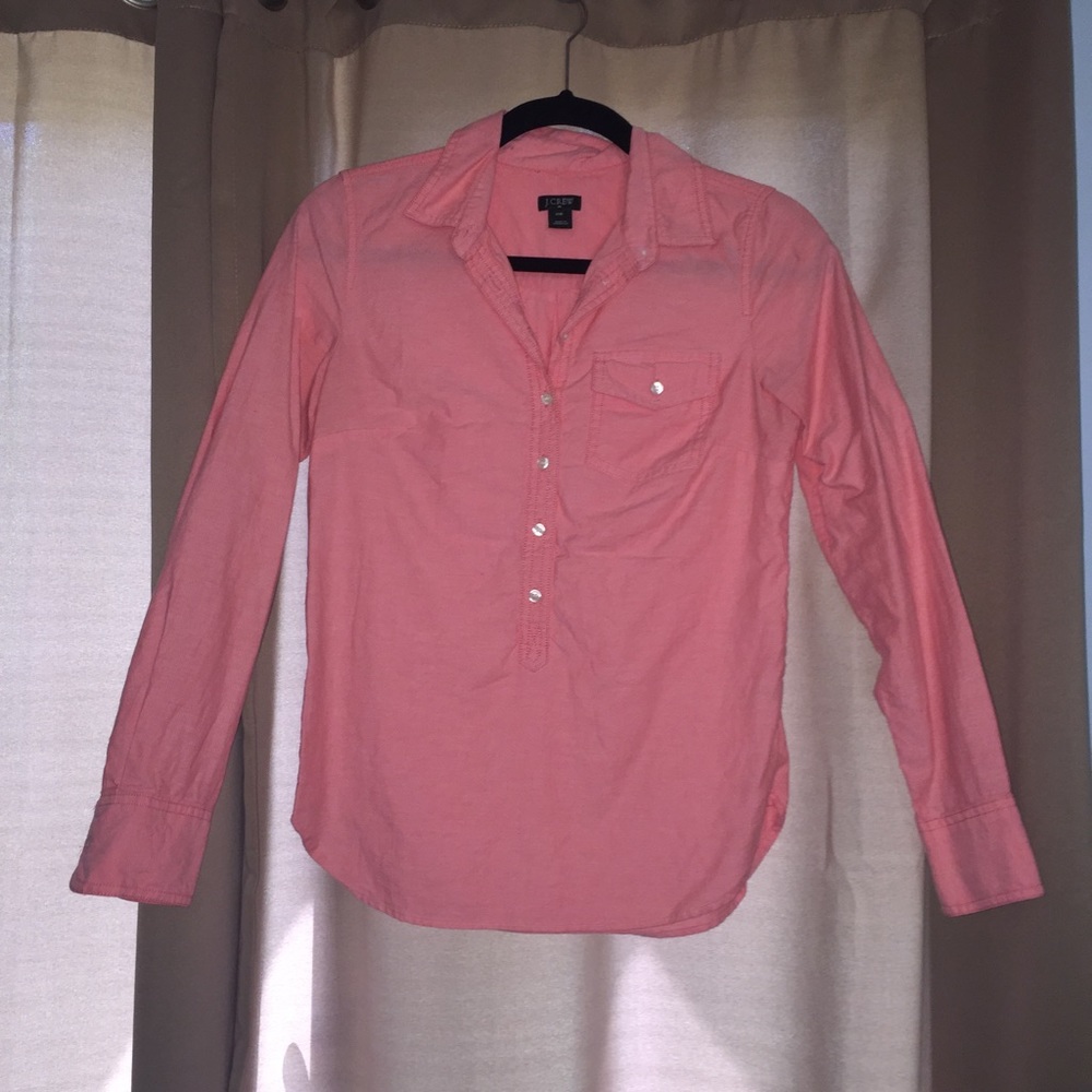 J. Crew half button down