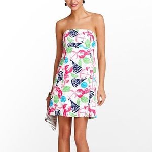 Lilly Pulitzer// strapless boating dress