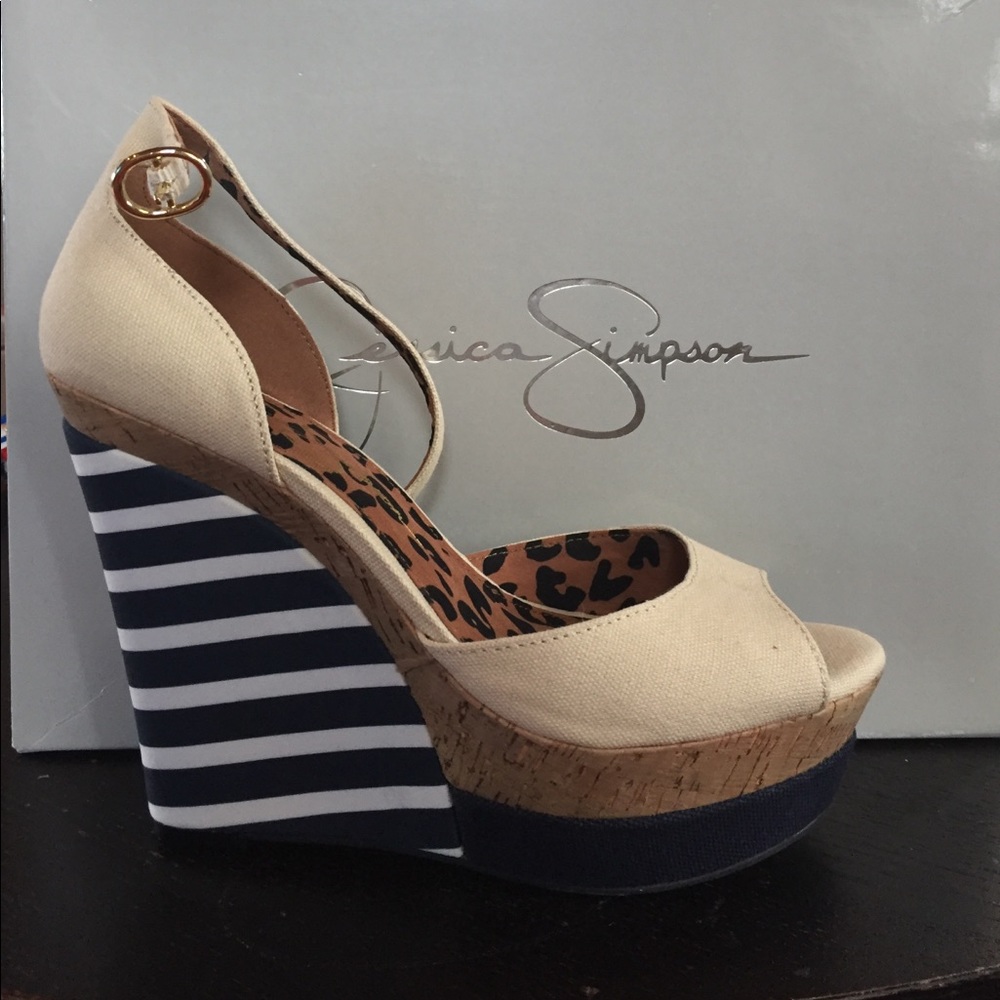 Re-poshing Jessica Simpson wedges Never worn byme