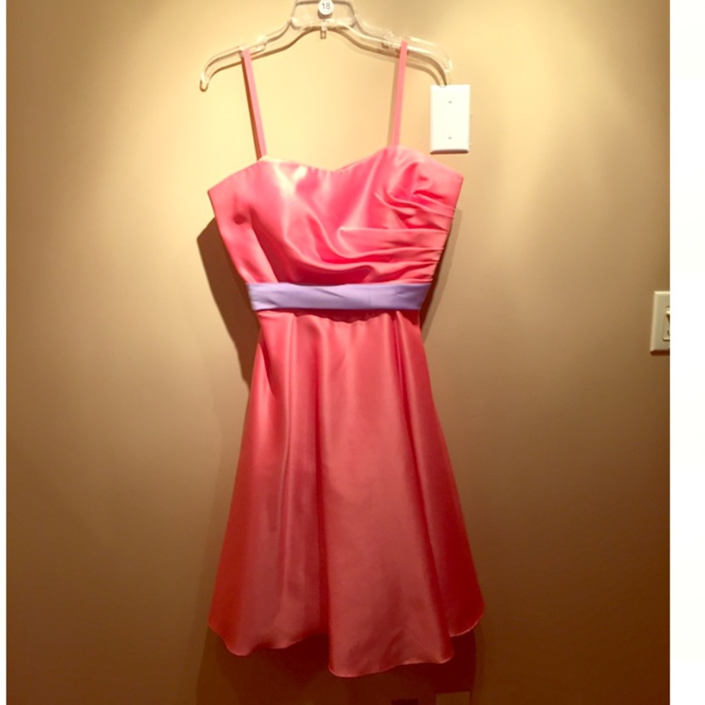 Strapless bridesmaid dress