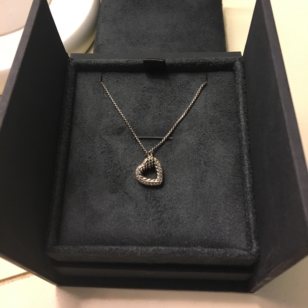 David Yurman diamond heart necklace!