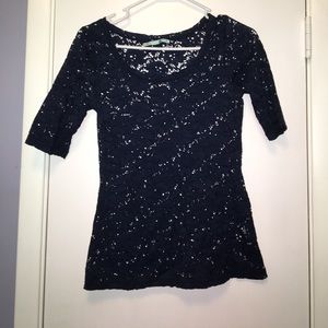 Navy Lace Top ** Maurice's