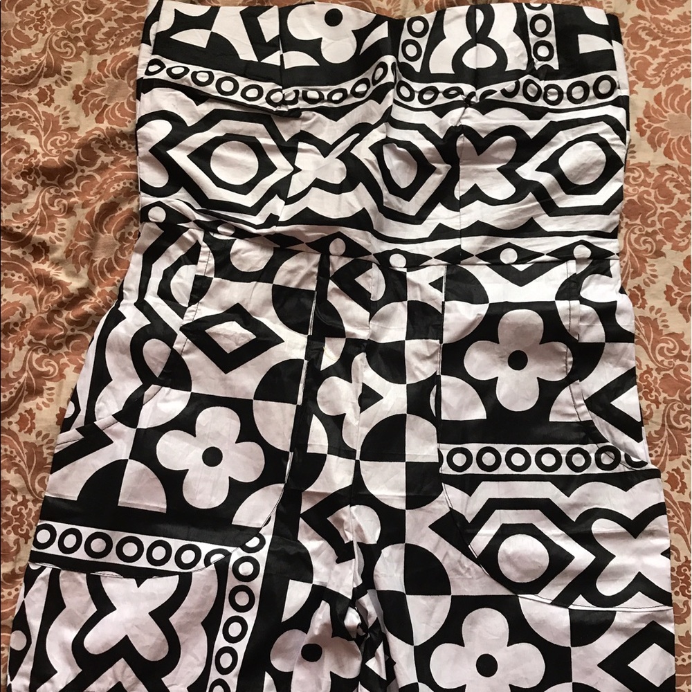 Black and white plus size African Print jumper