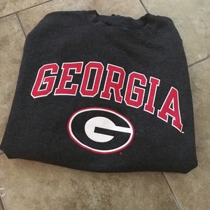 Georgia crew neck sweatshirt