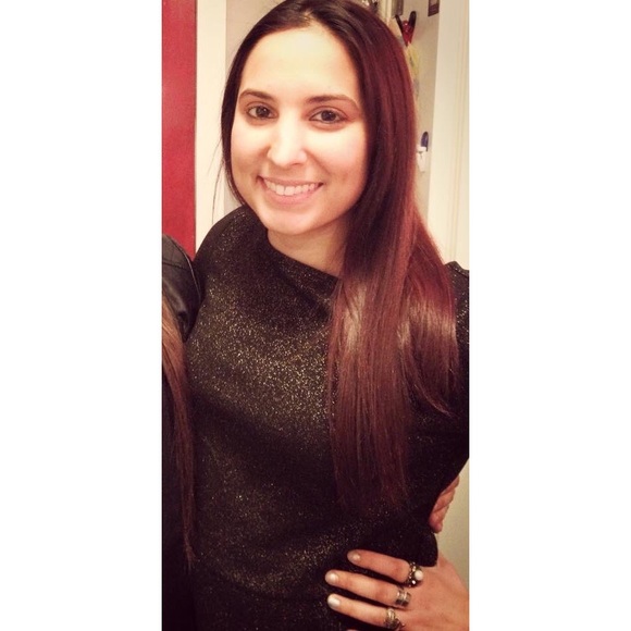 LOFT gold sparkle peplum - Picture 3 of 3