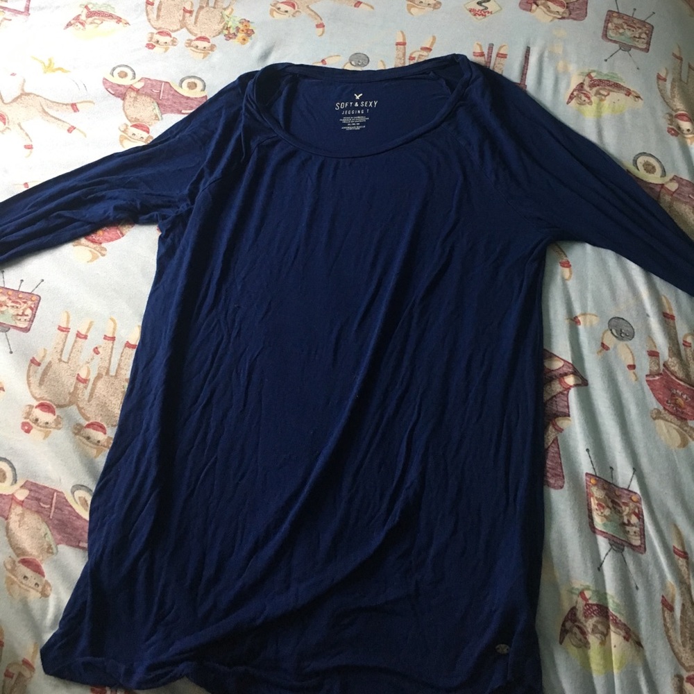 Dark blue super soft AE soft and sexy shirt