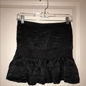 Black Silk Skirt