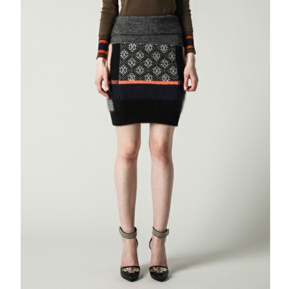 Toga Pulla Dresses & Skirts - Toga Pulla Mohair Jacquard Knit Skirt