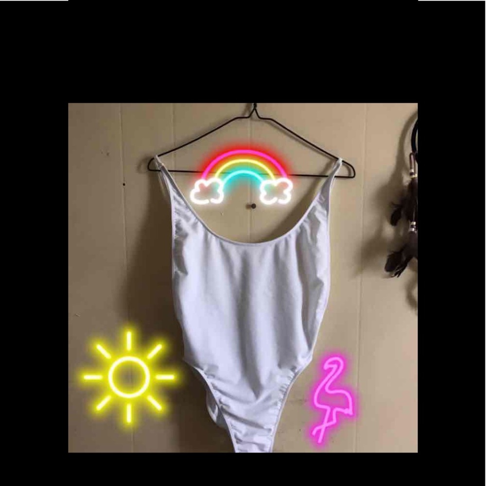 American apparel high cut one piece