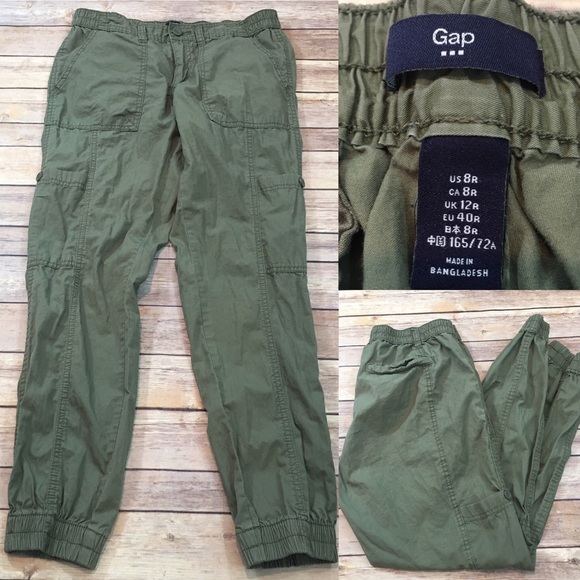 SOLD 💞Sz 8 GAP Army Green Gathered Ankle Stretch - Picture 8 of 8