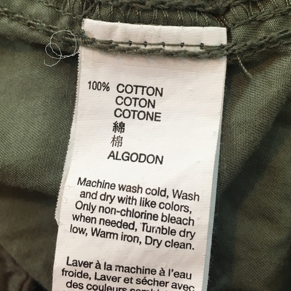 SOLD 💞Sz 8 GAP Army Green Gathered Ankle Stretch - Picture 4 of 8