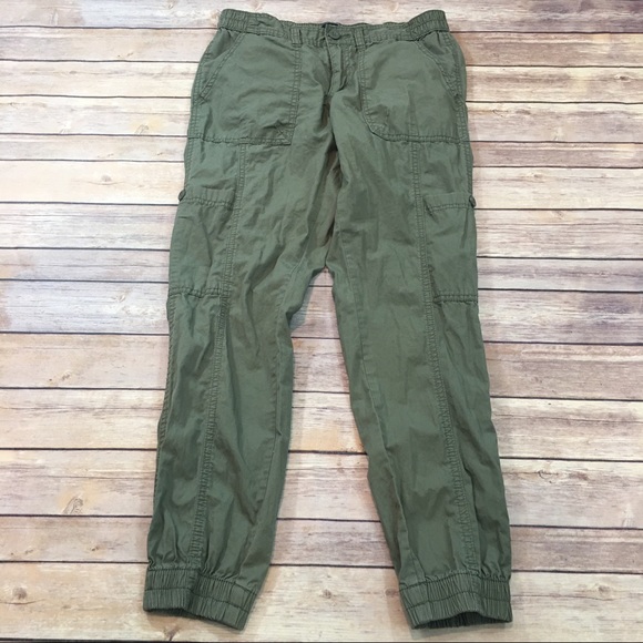 SOLD 💞Sz 8 GAP Army Green Gathered Ankle Stretch - Picture 7 of 8
