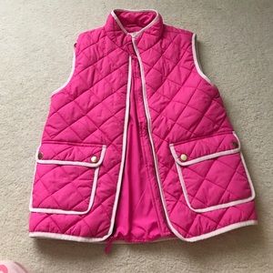 Hot pink crew cuts vest