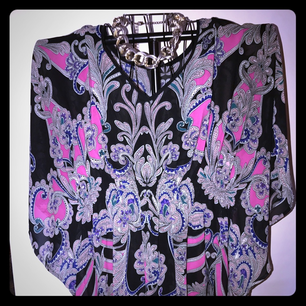 Sheer butterfly tunic