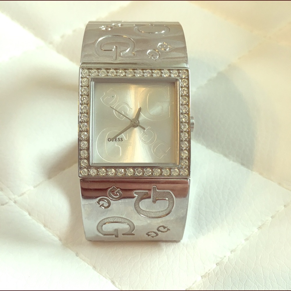 Guess watch with crystals