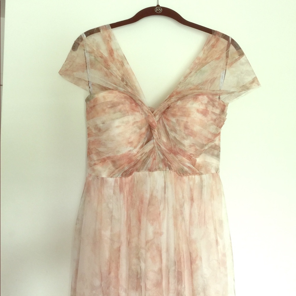 Jenny Yoo Blush Floral Gown