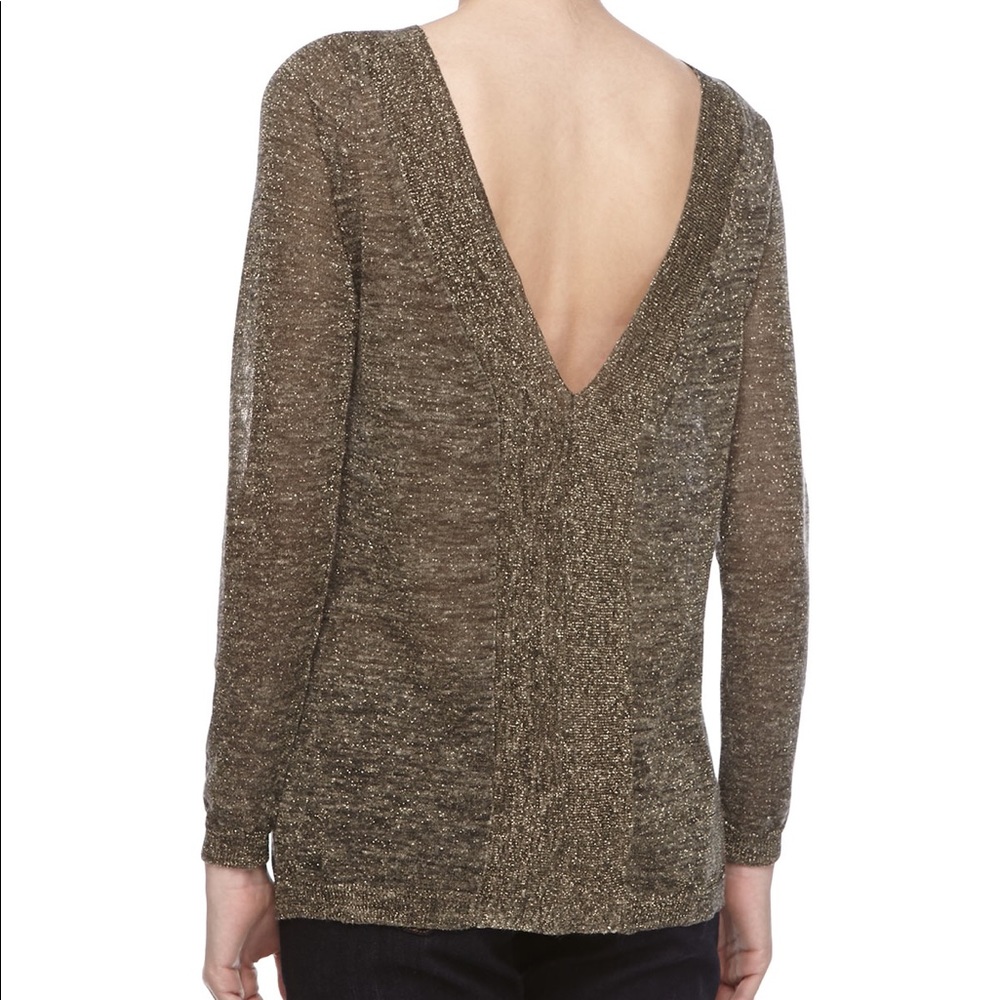 PRICE REDUCED: Halston Heritage metallic v-back