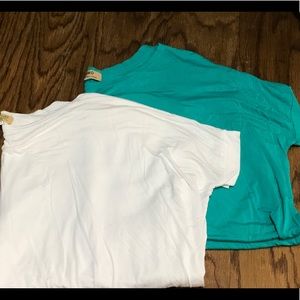 Piko Top LOT OF TWO short sleeve size M EUC