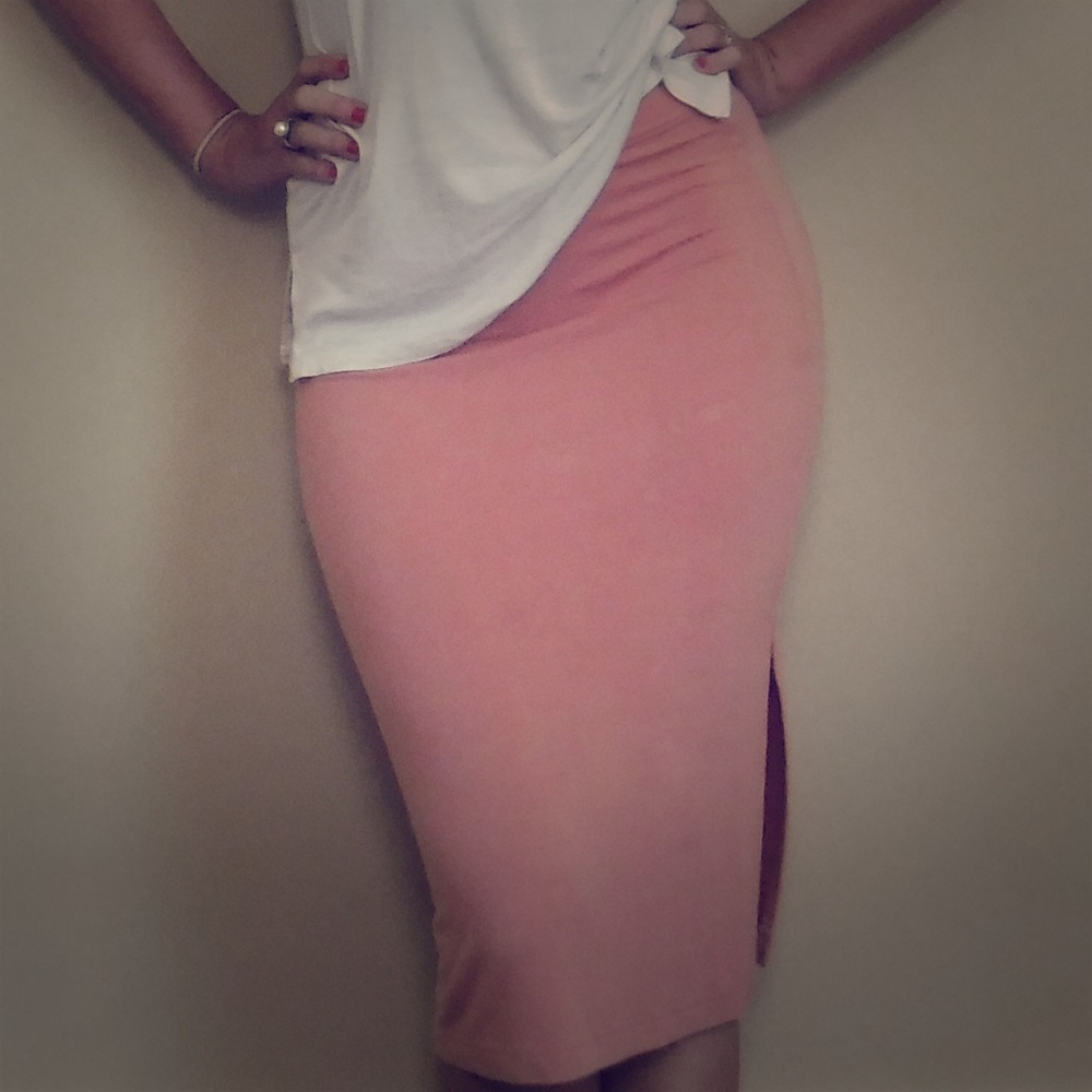 Peach skirt