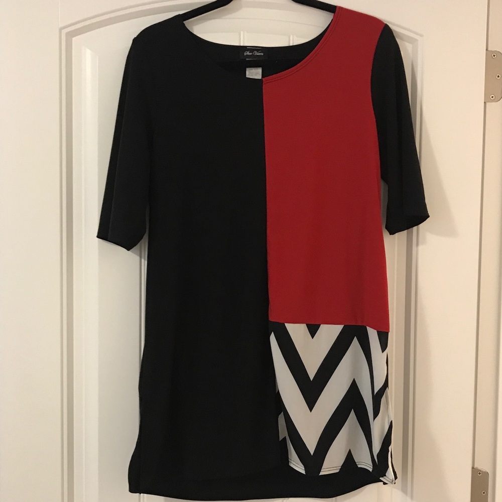 Red & Black Top